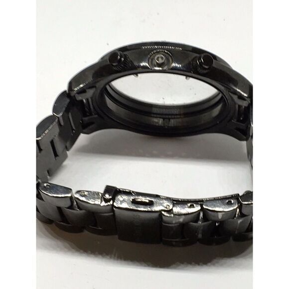 Authentic Michael Kors Watch Parts Links Case Band 18mm Silver A649 - Picture 4 of 6